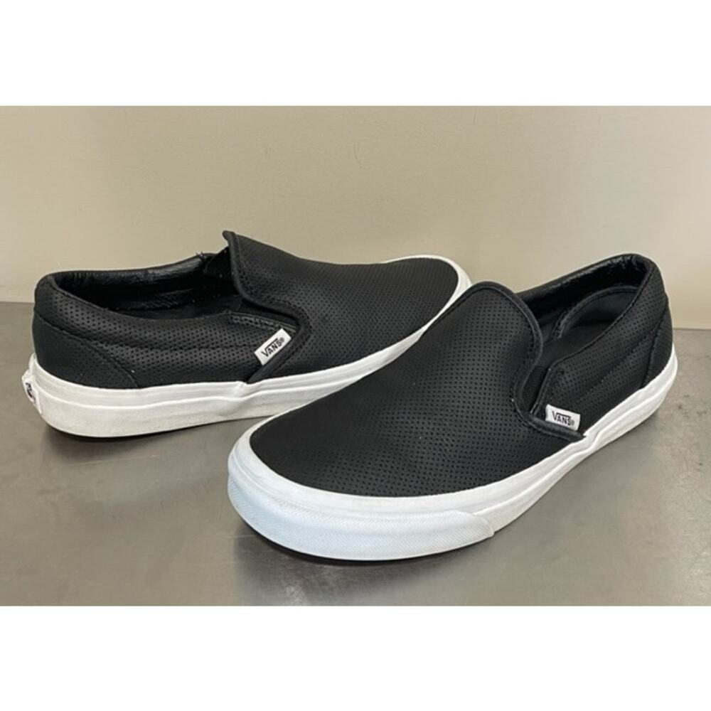 Vans Black and White Mules